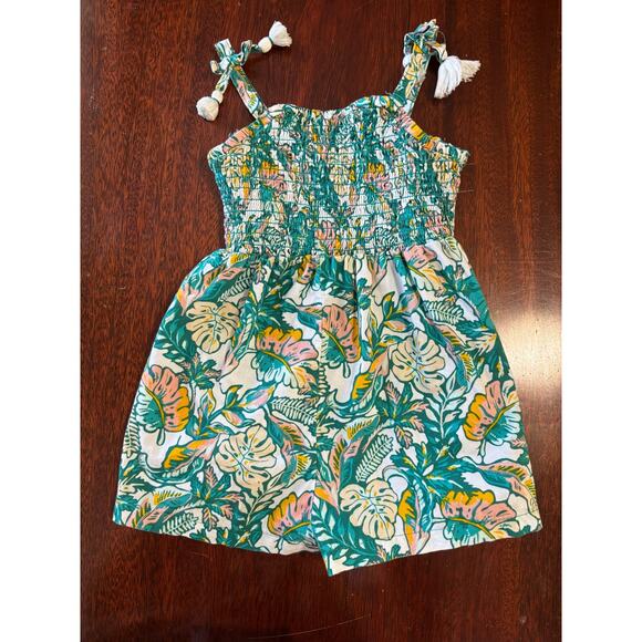 Tommy Bahama Beach Romper Shorts One Piece Size 24 Months Tropical Print - Picture 1 of 4